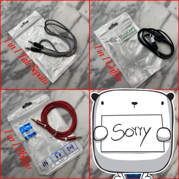 kabel audio cable tali sepatu